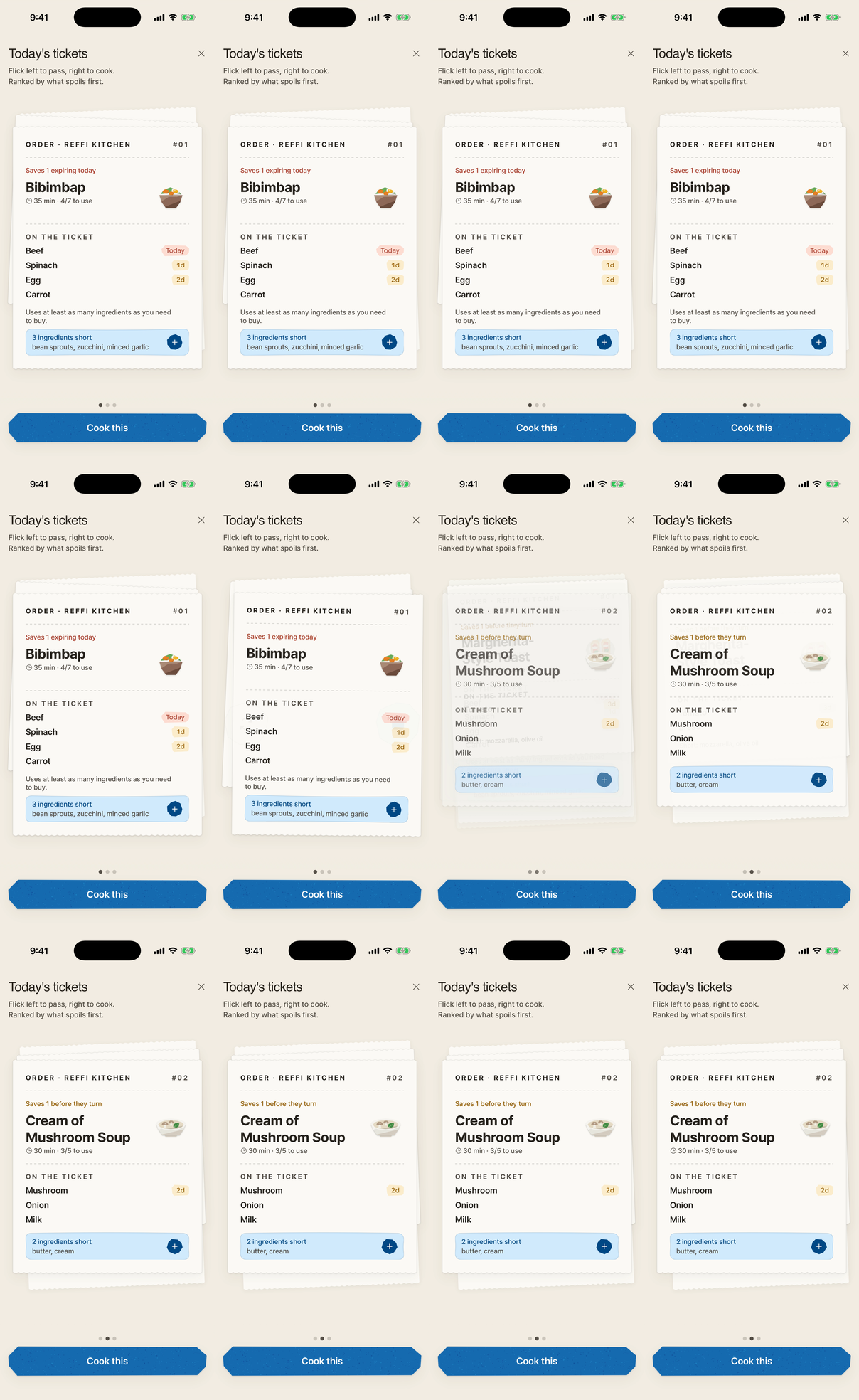 The ticket deck